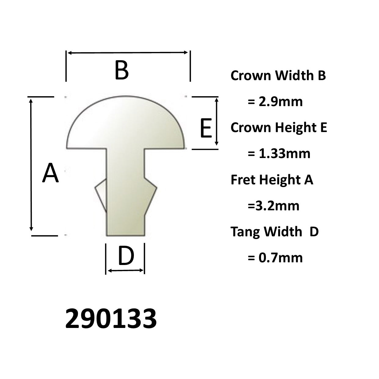 Sintoms Special Bronze 2.9mm wide Fret Wire