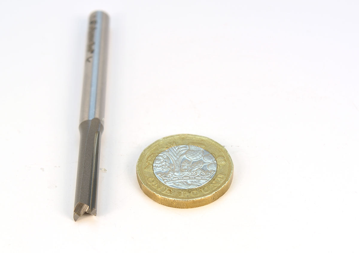 Amana Carbide Tipped Straight Plunge Router Bit High Production 1/4 Dia x 1 Inch x 1/4 Shank