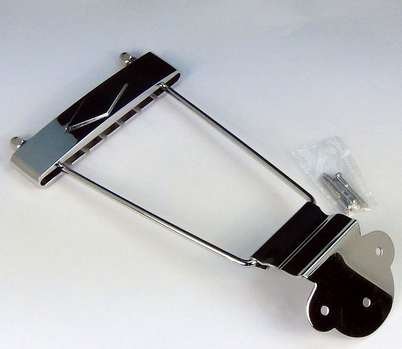 Archtop Trapeze Tailpiece 355 Style Chrome