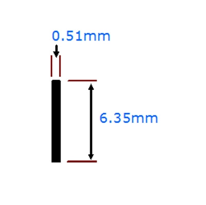 Black Plastic Binding 0.5 x 6