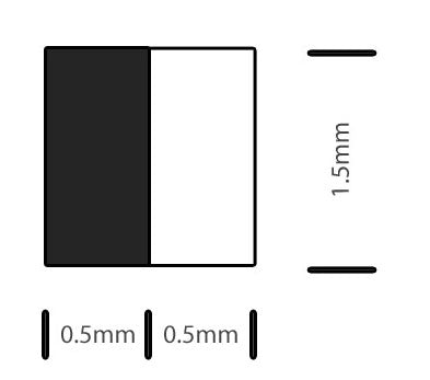 Black / White Plastic Purfling