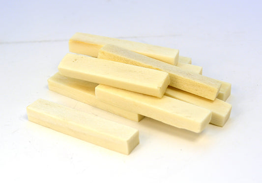 Oversized Unsanded Bone Nut Blank 55 x 9 x 6mm