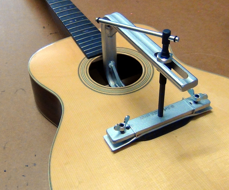 Summit Fast Bridge Clamp on guitar