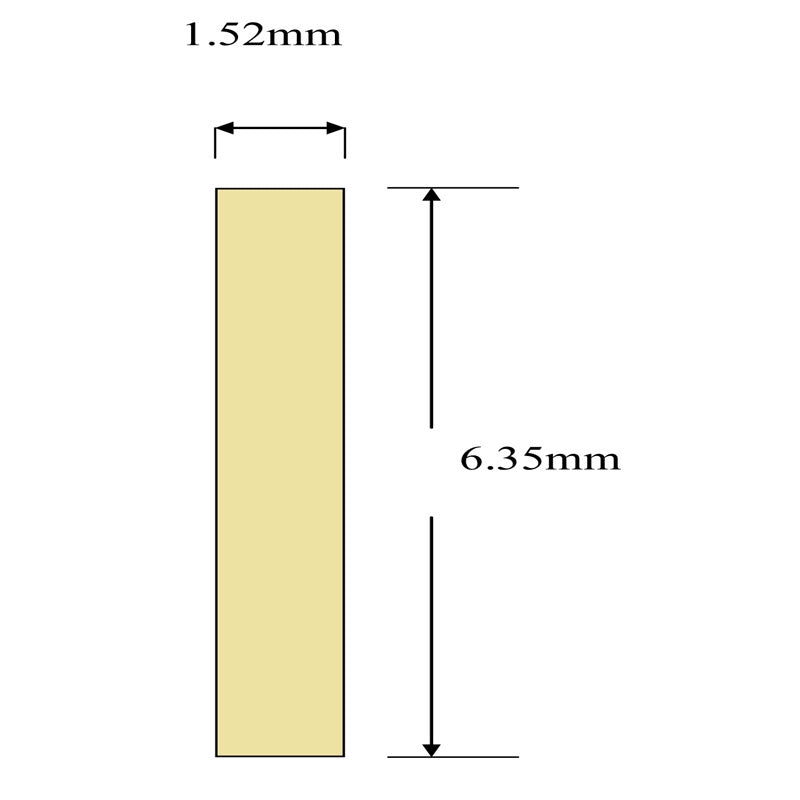 Cream Plastic Binding 1.5 x 6