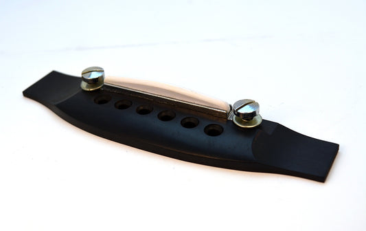 Ebony Acoustic Bridge With Adjustable Saddle