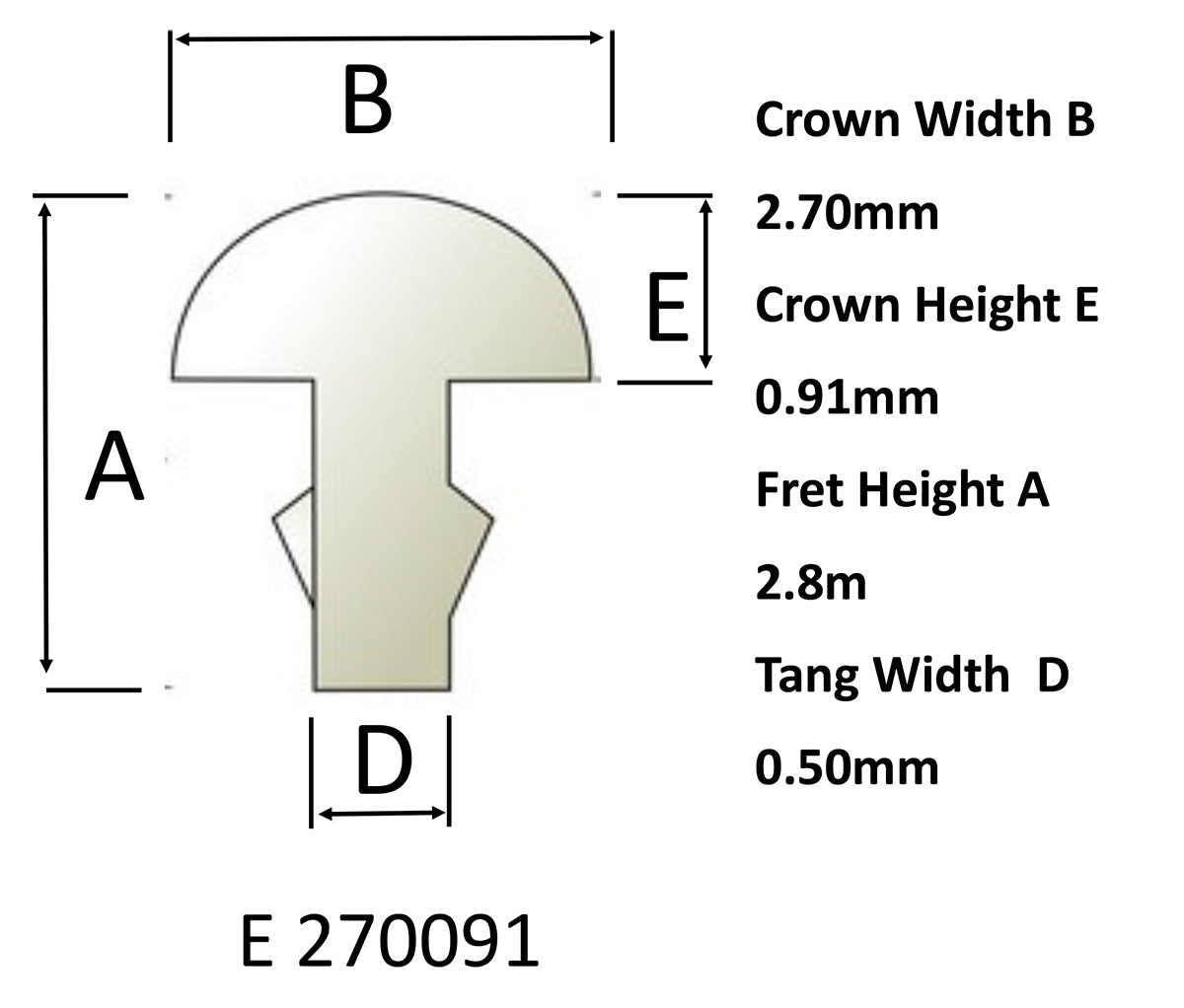 Sintoms Elite 2.7mm fret wire