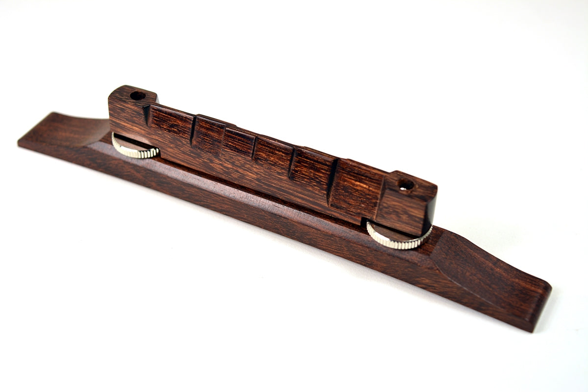 Archtop Bridge, Tintul with compensated saddle Chrome parts