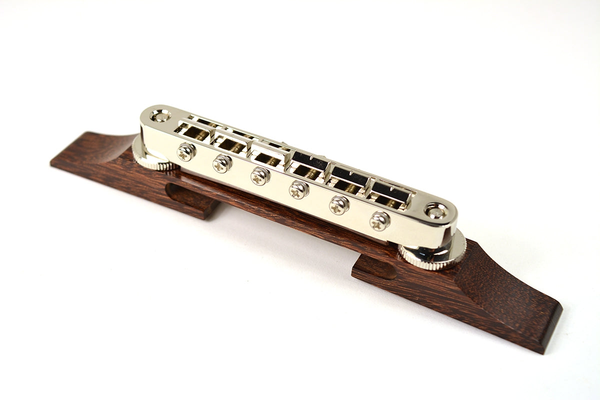 Archtop Bridge, Tintul with tune-o-matic saddle, Nickel parts