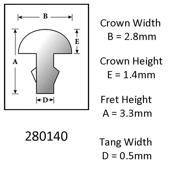 Sintoms Elite 2.8mm fret wire