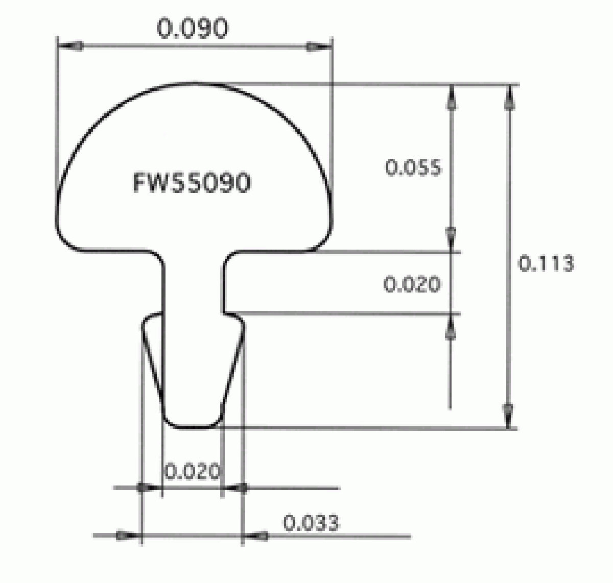 Fret Wire Jescar FW55090