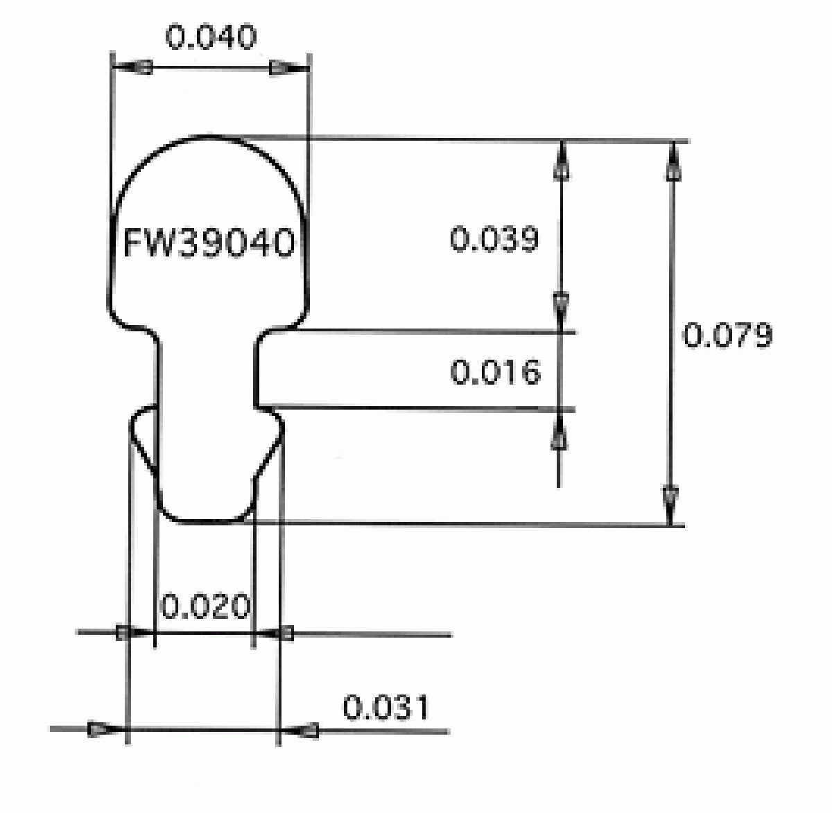 Jescar Fret wire FL39040-S