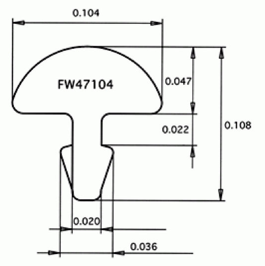 Fret Wire Jescar FW47104 Stainless Steel