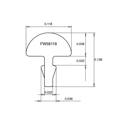 Fret Wire Jescar FW58118 Stainless Steel