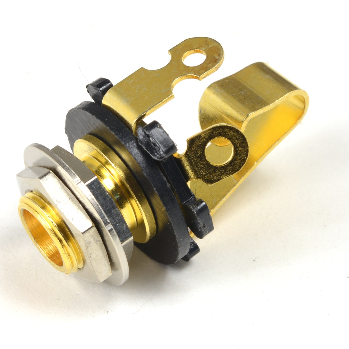 Gold plated mono jack socket