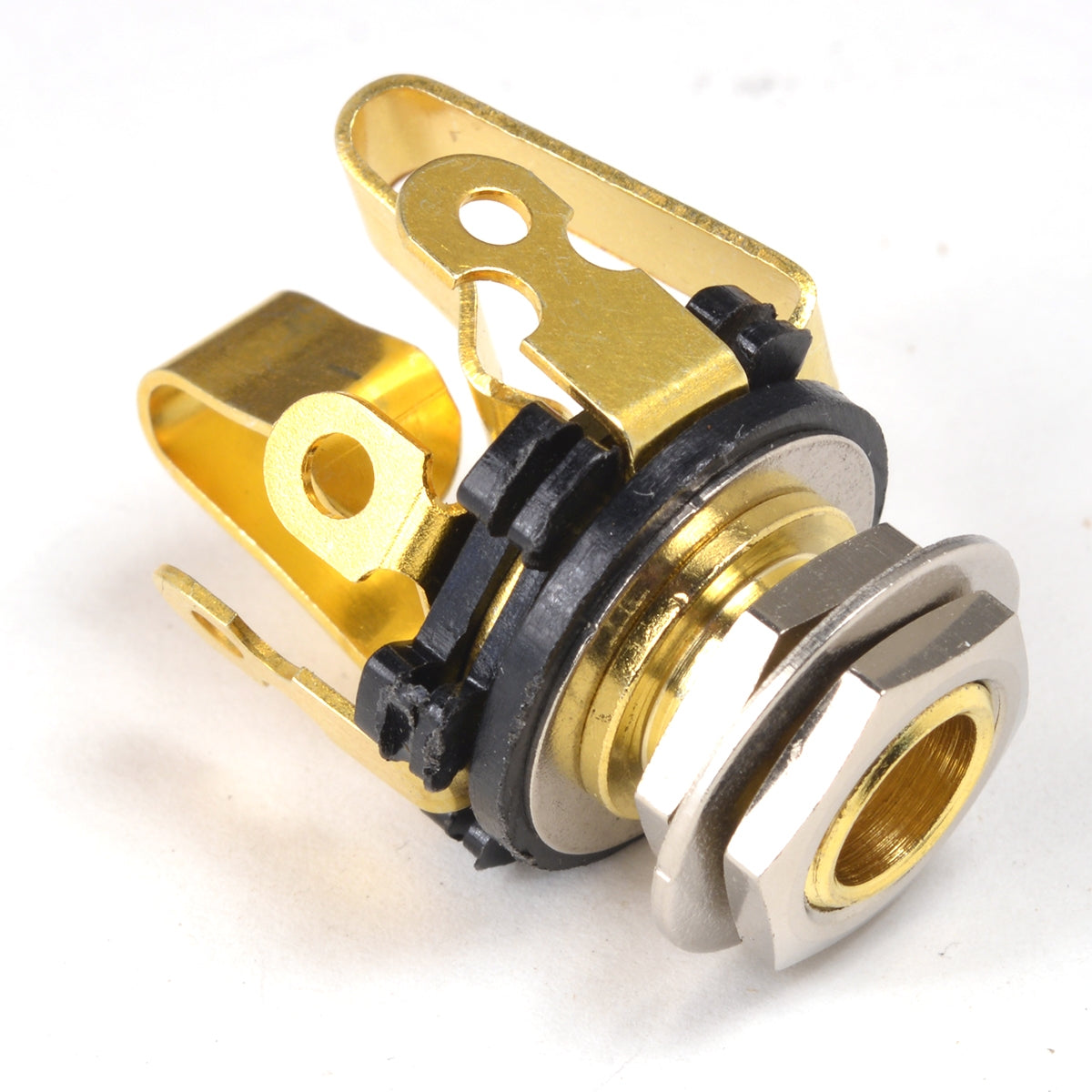 Gold plated stereo jack socket back