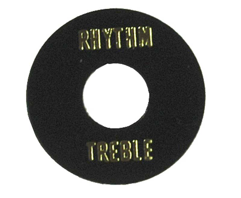 Hosco Rhythm/Treble Switch Plate Black