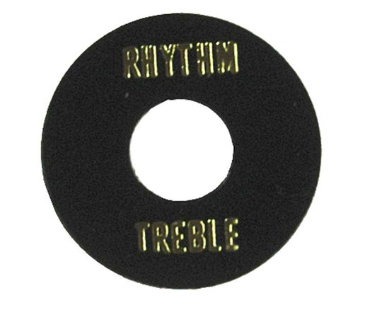 Hosco Rhythm/Treble Switch Plate Black