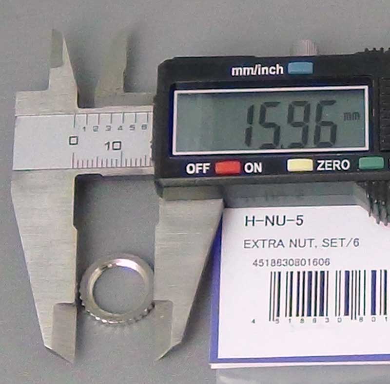 Hosco radio nut for toggle switch