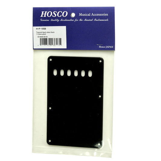 Hosco Tremolo Back Plate Black with 11.2mm string spacing holes