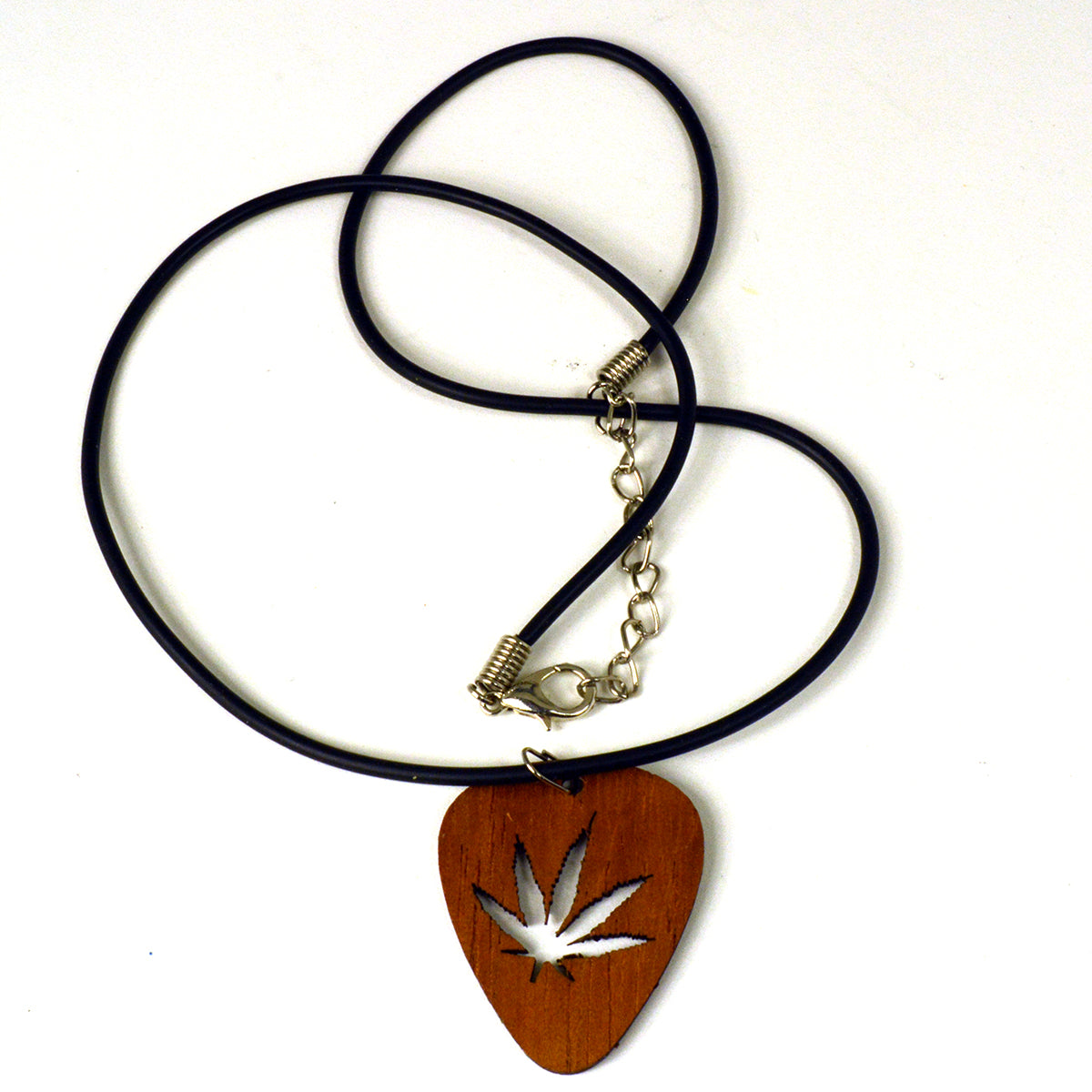 Dark Wood Pick Pendant Necklace Plant