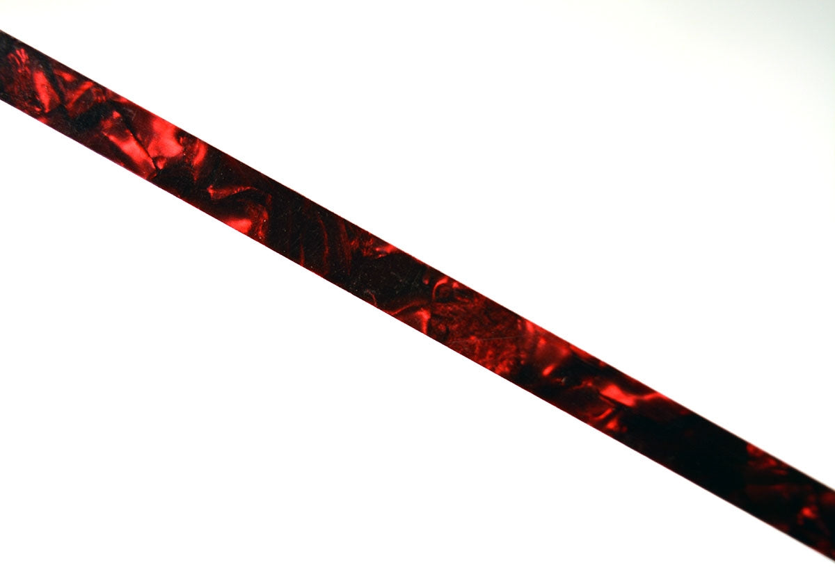 Red Pearloid Binding 7mm x 1.5mm x 1600mm