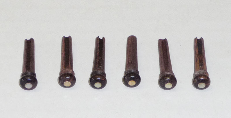 Rosewood Pins with White MOP Dots