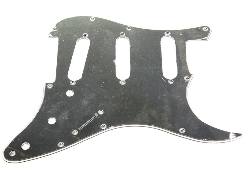 Strat Syle Three Ply Scratchplate Black / White / Black