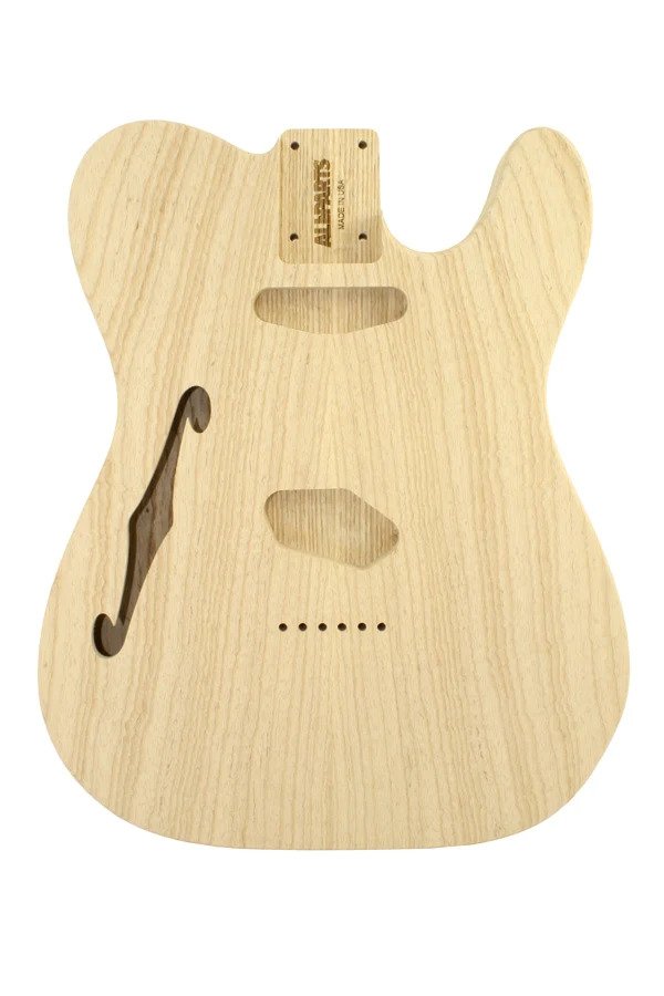 Telecaster Thinline Replacement Body, Swamp Ash, Unfinished