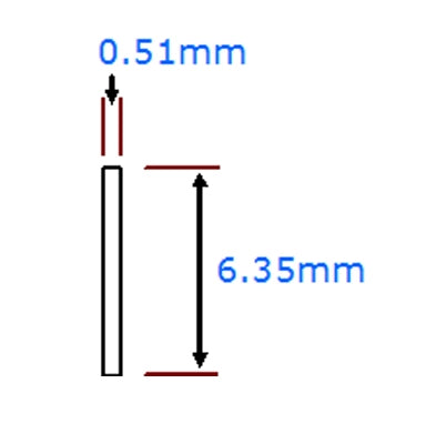 Cream Plastic Binding 0.5 x 6