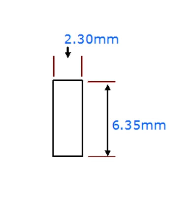 White Plastic Binding 2.3 x 6