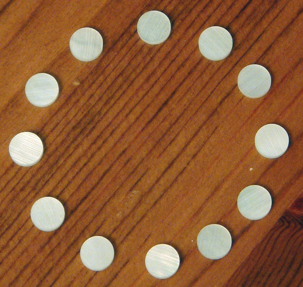 12 White MOP Marker Dots 5mm