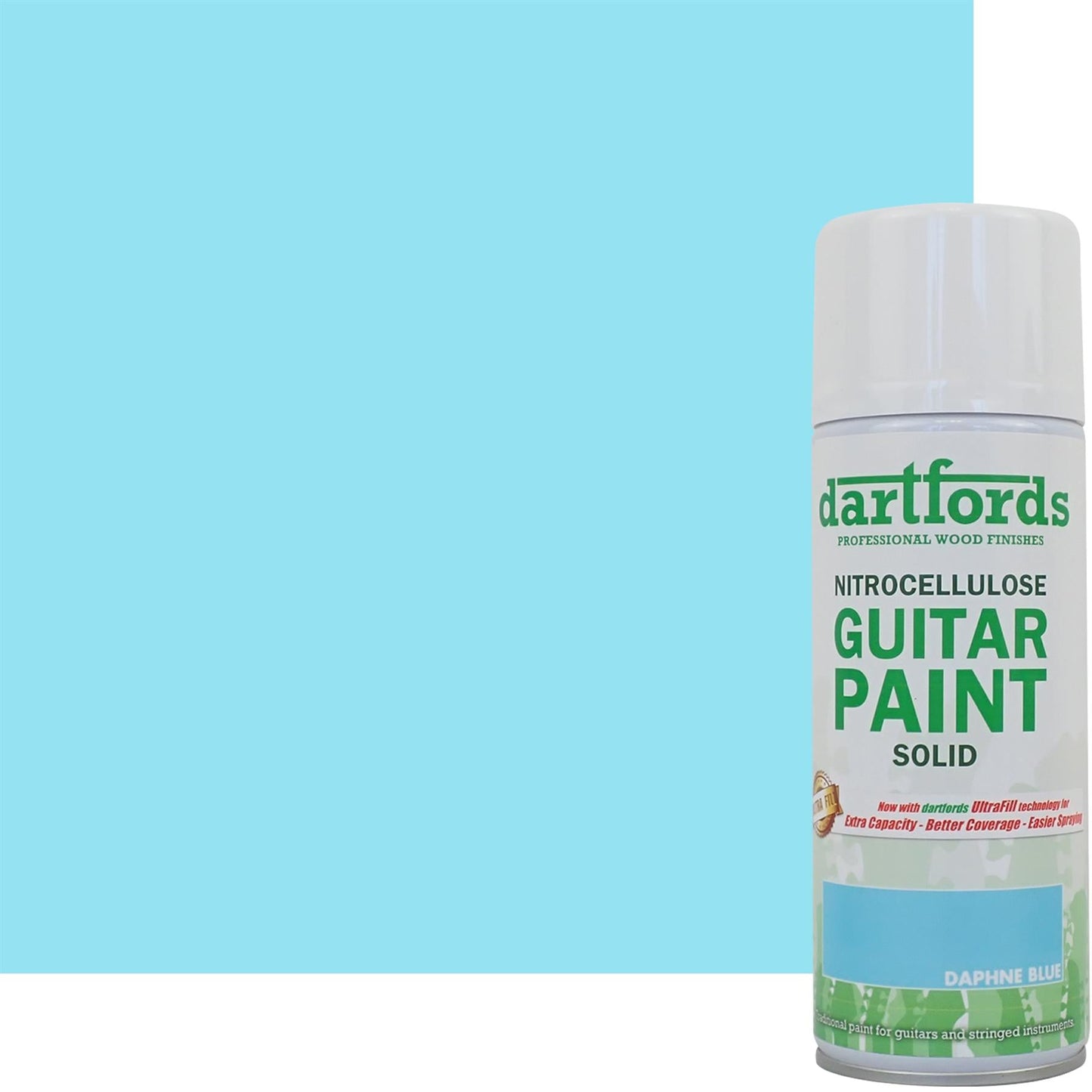 Daphne Blue Nitrocellulose Guitar Paint - 400ml Aerosol