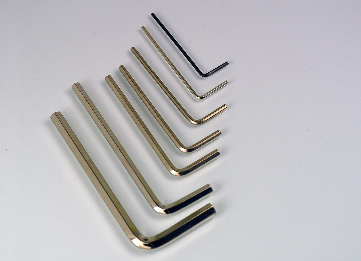 Allen Key Pin Set of 7 Allen Keys | Tonetech Luthier Supplies