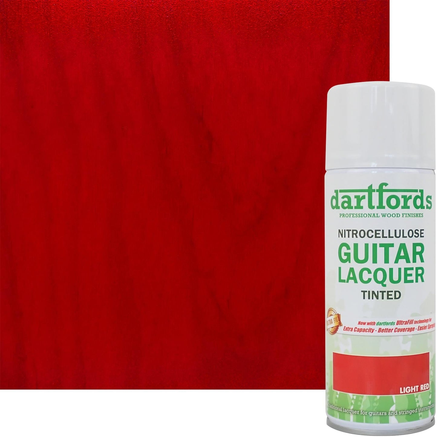 Light Red Nitrocellulose Guitar Lacquer - 400ml Aerosol