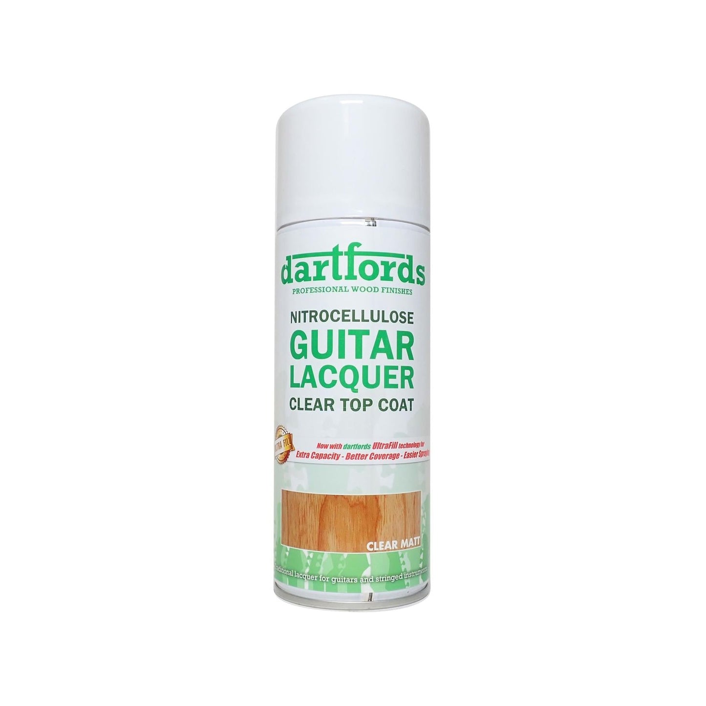 Matt Clear Nitrocellulose Guitar Lacquer - 400ml Aerosol