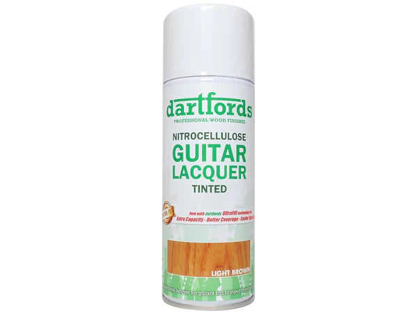 Dartford's Nitrocellulose Guitar Lacquer Aerosol, Tinted See-Through, 400ml Aerosol