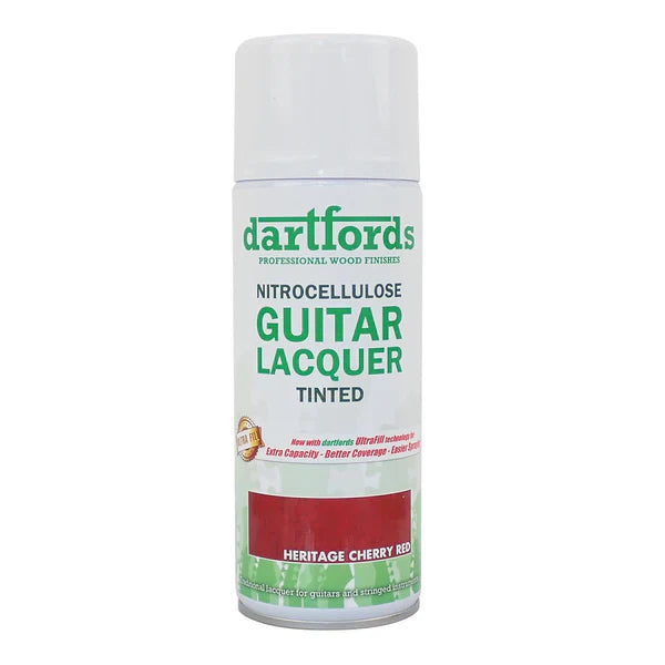 Dartford's Nitrocellulose Guitar Lacquer Aerosol, Tinted See-Through, 400ml Aerosol