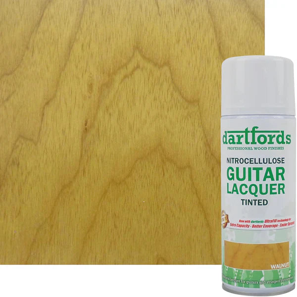 Dartford's Nitrocellulose Guitar Lacquer Aerosol, Tinted See-Through, 400ml Aerosol