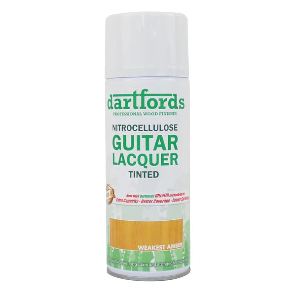 Dartford's Nitrocellulose Guitar Lacquer Aerosol, Tinted See-Through, 400ml Aerosol