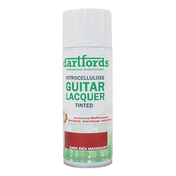 Dartford's Nitrocellulose Guitar Lacquer Aerosol, Tinted See-Through, 400ml Aerosol