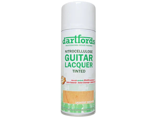 Dartford's Nitrocellulose Guitar Lacquer Aerosol, Tinted See-Through, 400ml Aerosol