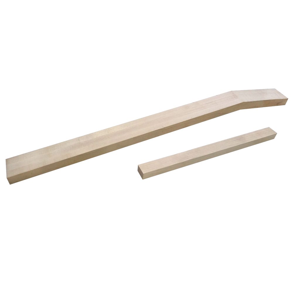 Blank Bass Neck for Bolt on, (230mm+720mm) x70x25mm, 1P Maple, 2A-grade