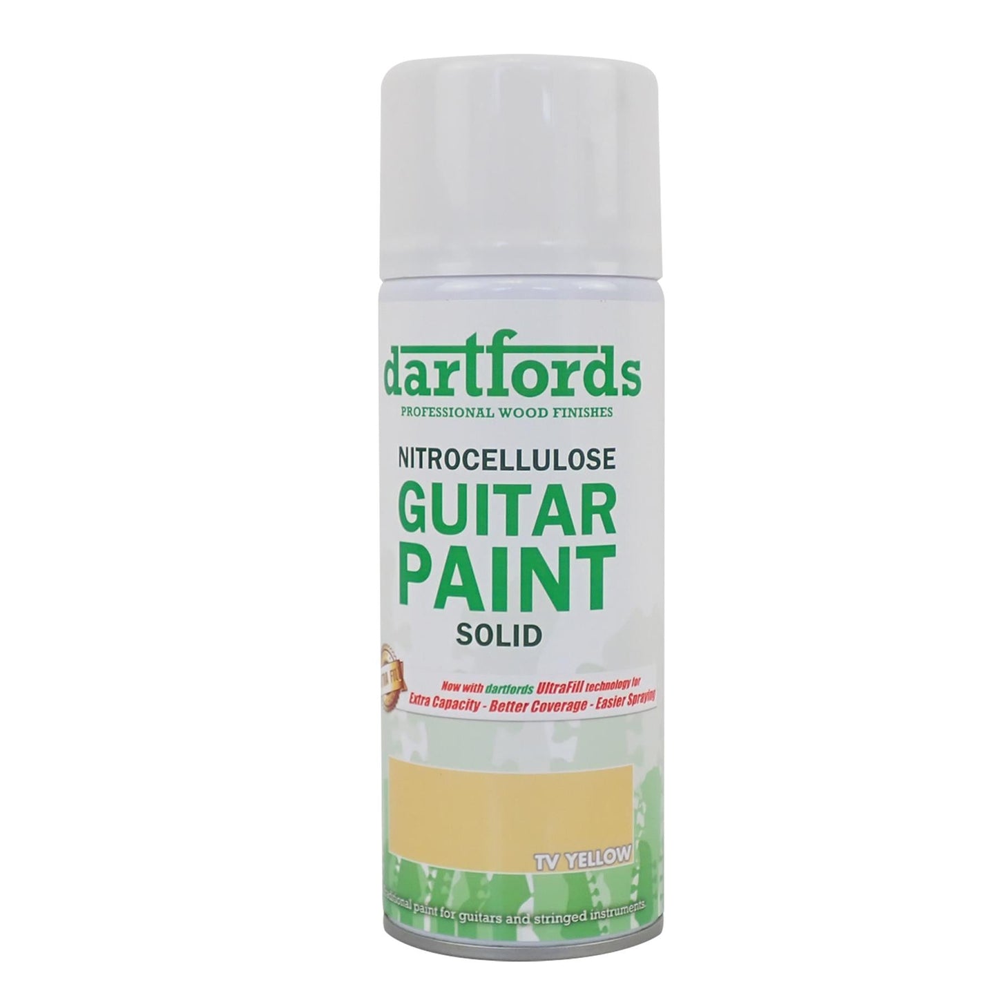 TV Yellow Nitrocellulose Guitar Paint - 400ml Aerosol