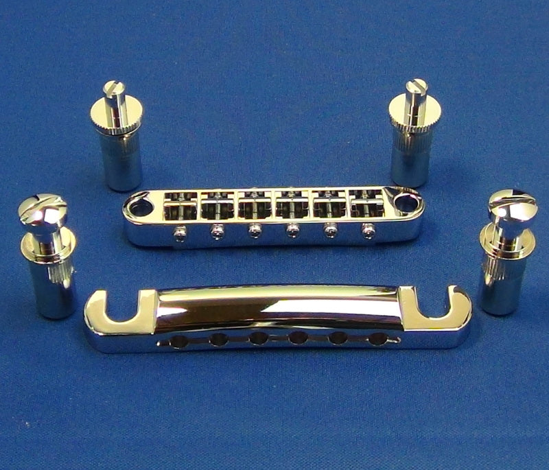 Electric Guitar Tailpiece and Bridge, Gotoh GE101Z /GE1-3B-T Chrome ...