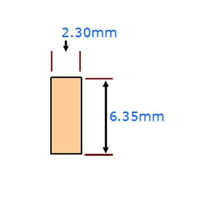 Cream Plastic Binding 2.3 x 6