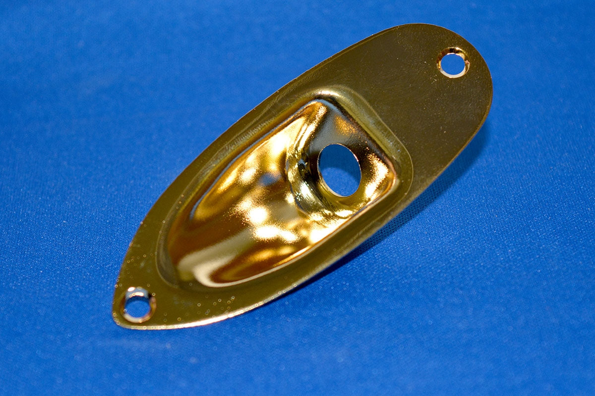 Strat Style Jack Cover Plate Gold from Gotoh