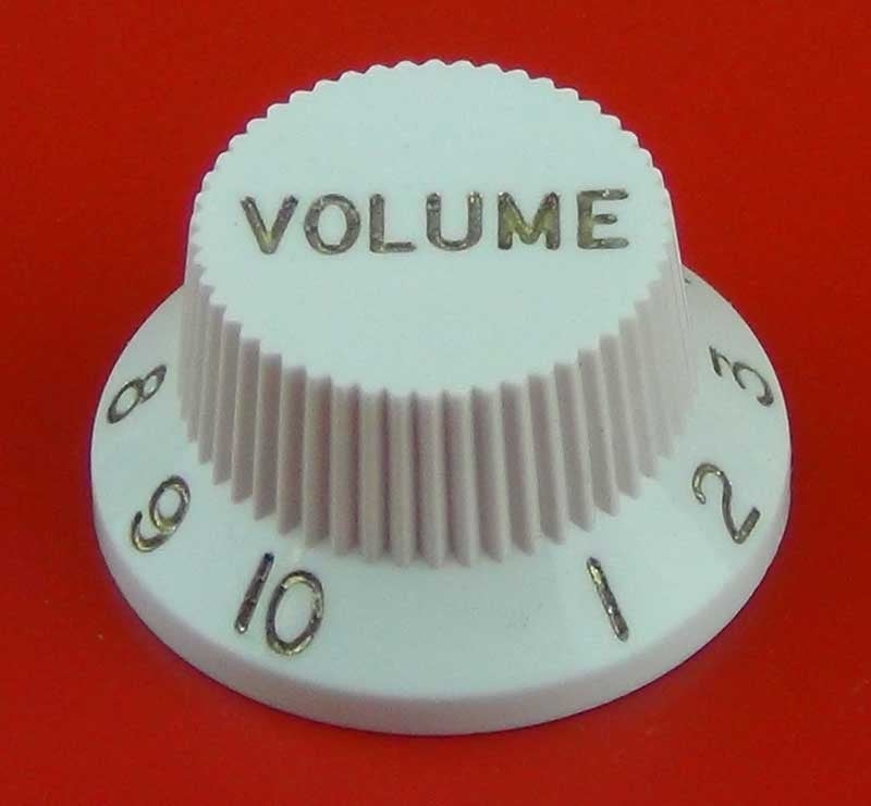White Volume Knob Inch