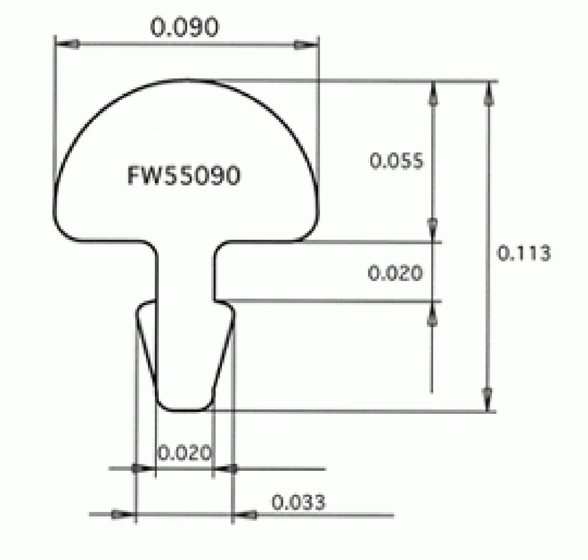 Fret Wire Jescar FW55090 Stainless Steel