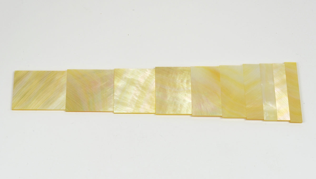 Block inlay set in white mother of pearl | Tonetech Luthier Supplies