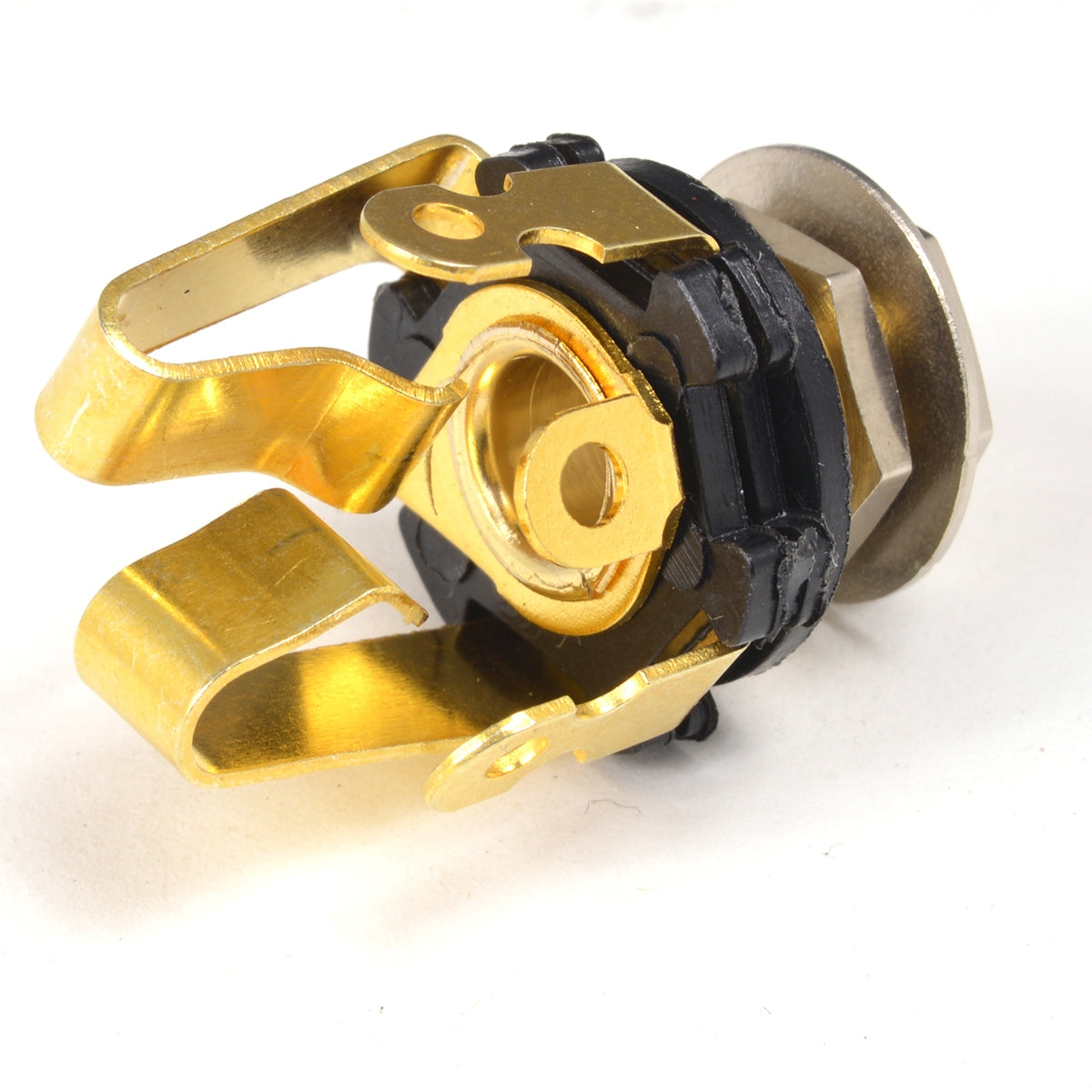 Gold plated stereo jack socket